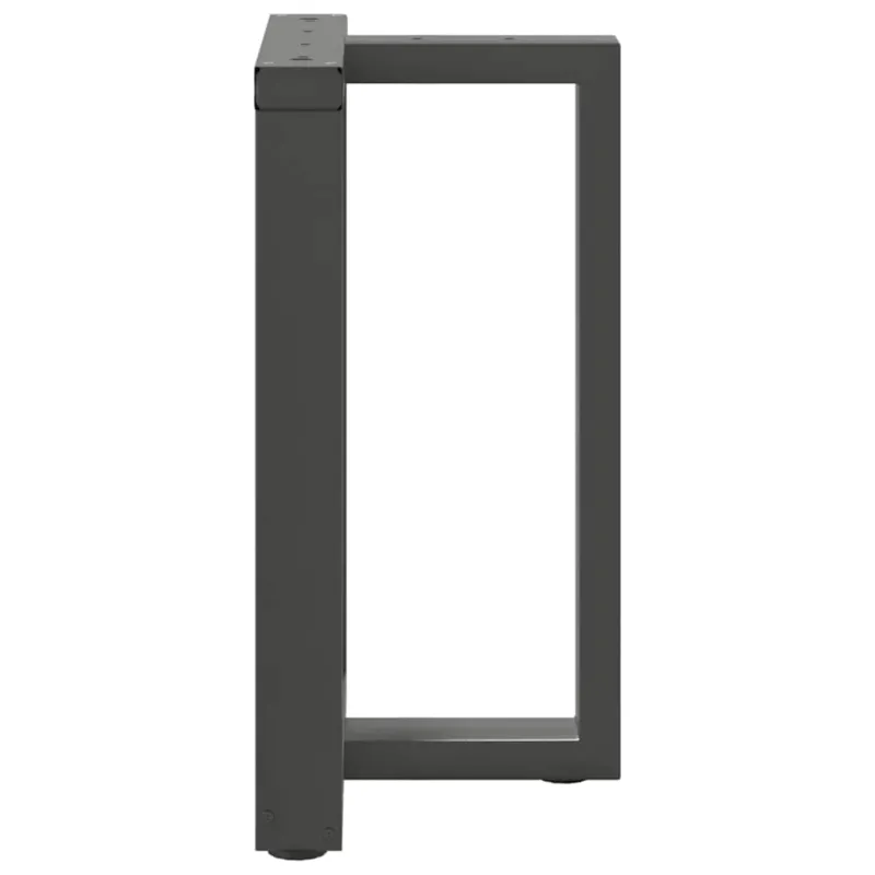 Valgomojo stalo kojos, T formos, 2 vnt., antracito spalvos, 50x35x(72-73) cm, plienas