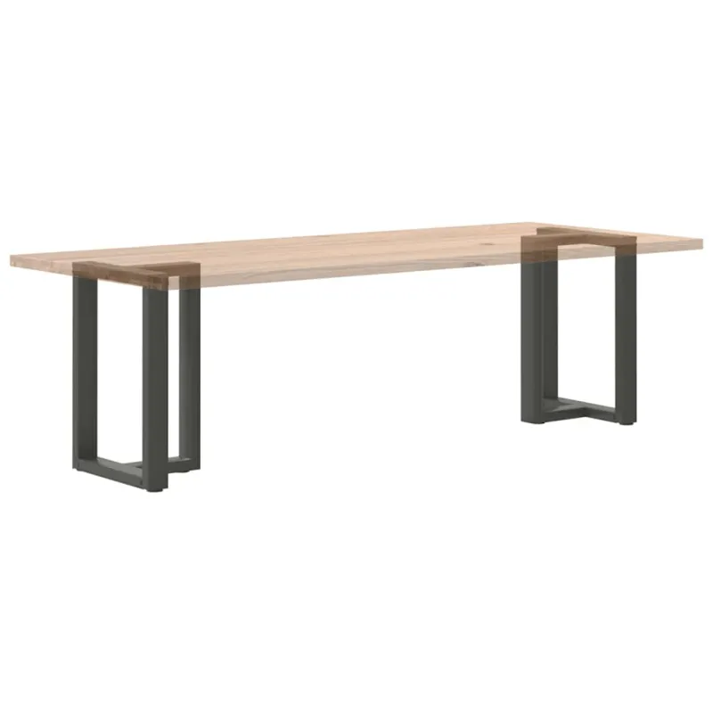 Valgomojo stalo kojos, T formos, 2 vnt., antracito spalvos, 50x35x(72-73) cm, plienas