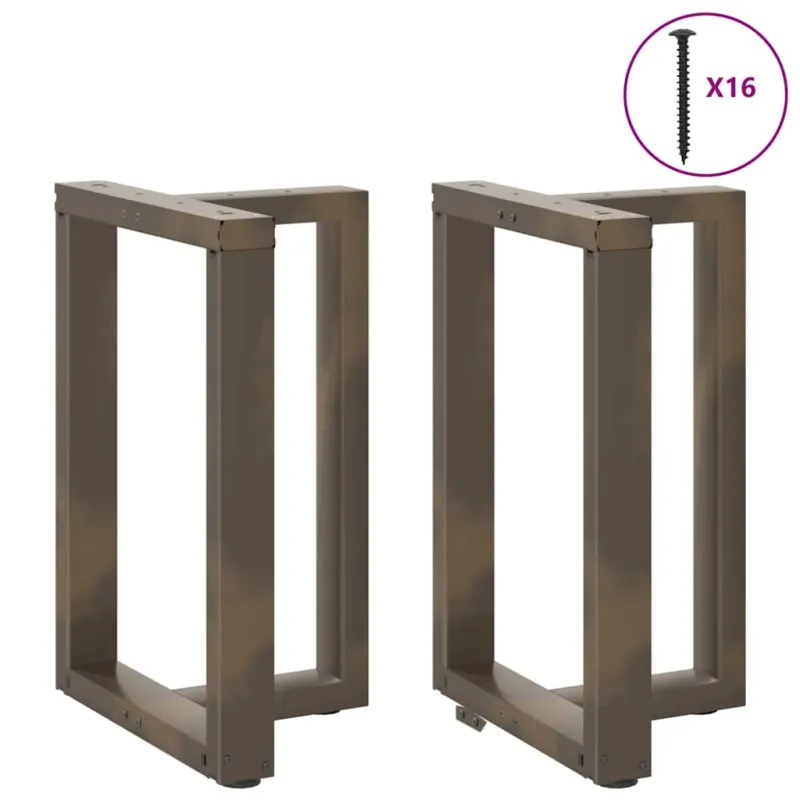 Valgomojo stalo kojelės, T formos, 2 vnt., juodos, 50x35x(72-73) cm, plienas