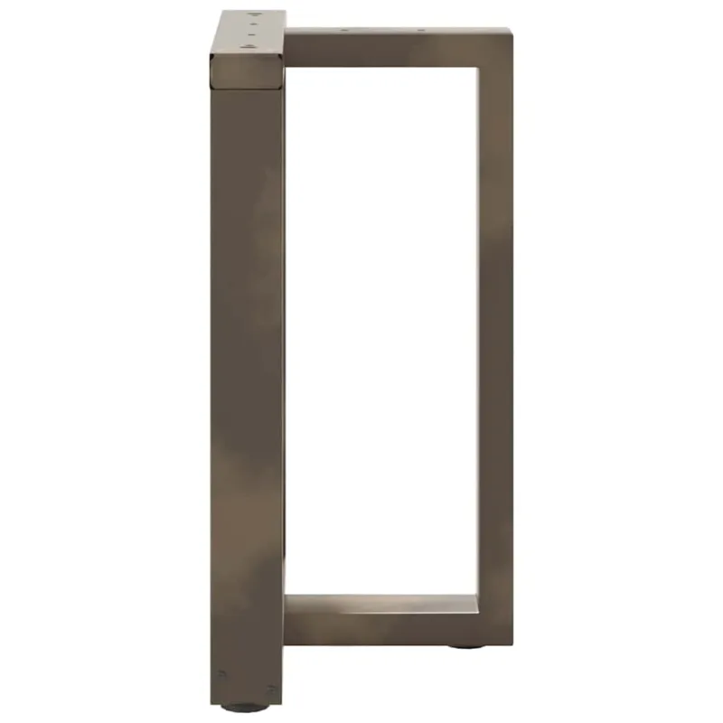 Valgomojo stalo kojelės, T formos, 2 vnt., juodos, 50x35x(72-73) cm, plienas