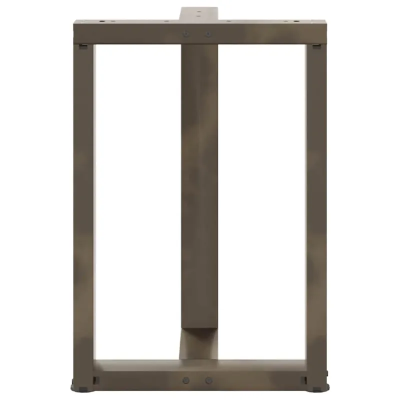 Valgomojo stalo kojelės, T formos, 2 vnt., juodos, 50x35x(72-73) cm, plienas