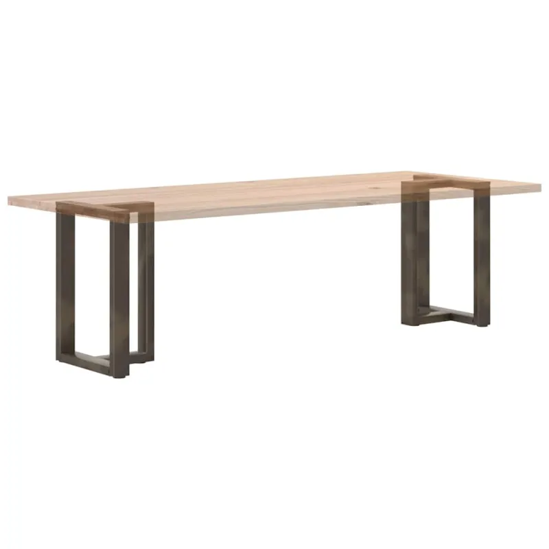 Valgomojo stalo kojelės, T formos, 2 vnt., juodos, 50x35x(72-73) cm, plienas