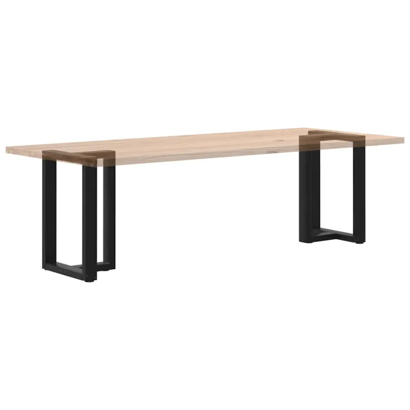 Valgomojo stalo kojelės, 2 vnt., juodos, 60x35x(72-73) cm, plienas