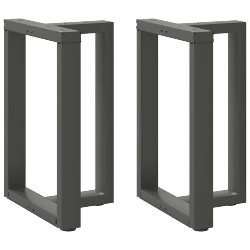 Valgomojo stalo kojos, 2 vnt., antracito spalvos, 60x35x(72-73) cm, plienas