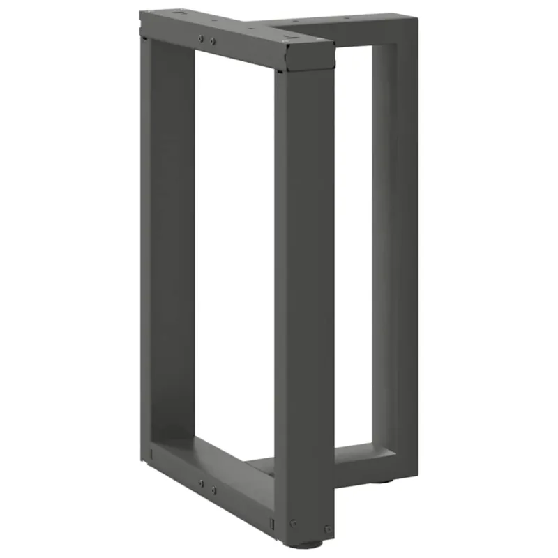 Valgomojo stalo kojos, 2 vnt., antracito spalvos, 60x35x(72-73) cm, plienas