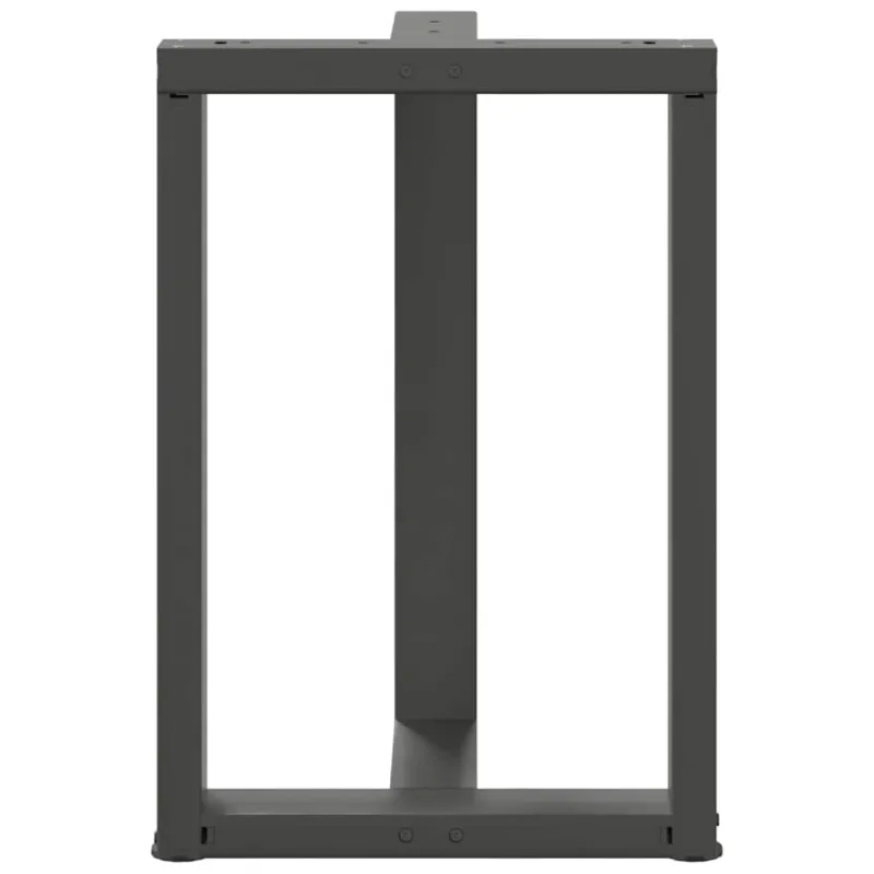 Valgomojo stalo kojos, 2 vnt., antracito spalvos, 60x35x(72-73) cm, plienas