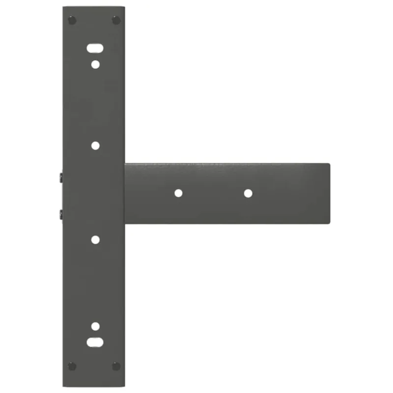 Valgomojo stalo kojos, 2 vnt., antracito spalvos, 60x35x(72-73) cm, plienas