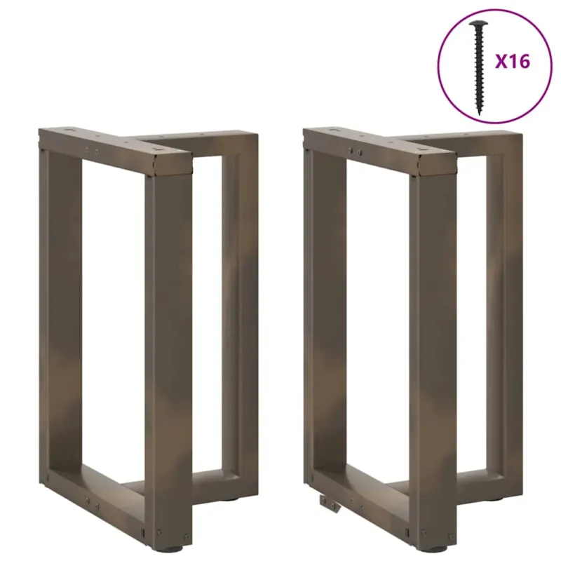 Valgomojo stalo kojelės, 2 vnt., juodos, 60x35x(72-73) cm, plienas