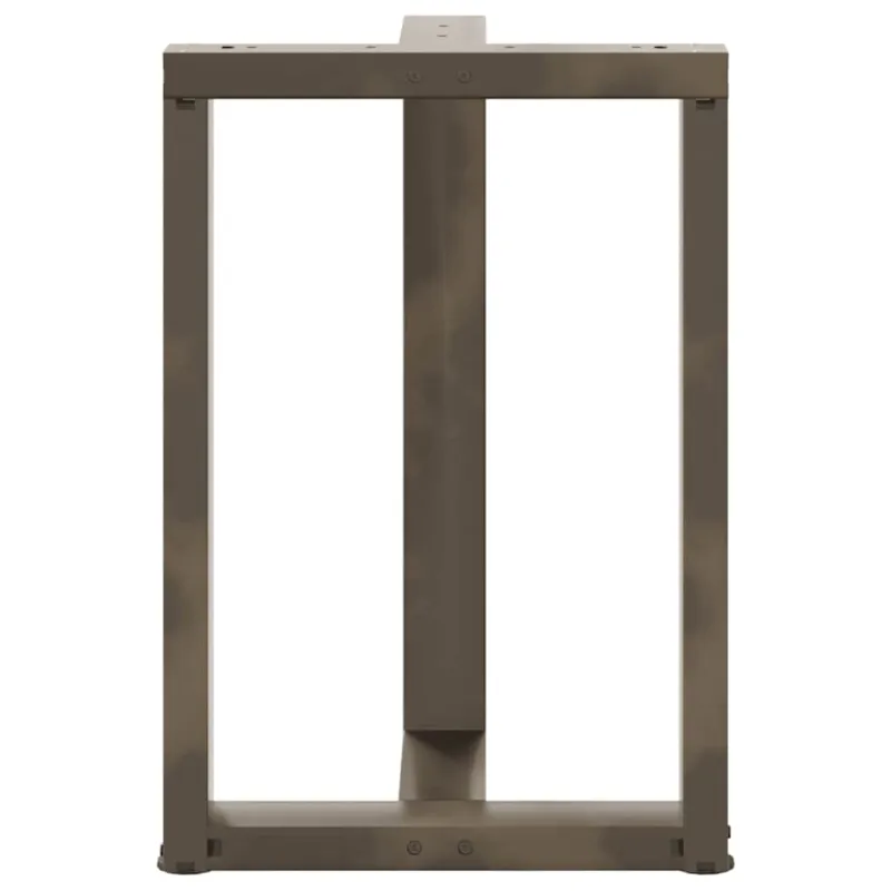 Valgomojo stalo kojelės, 2 vnt., juodos, 60x35x(72-73) cm, plienas