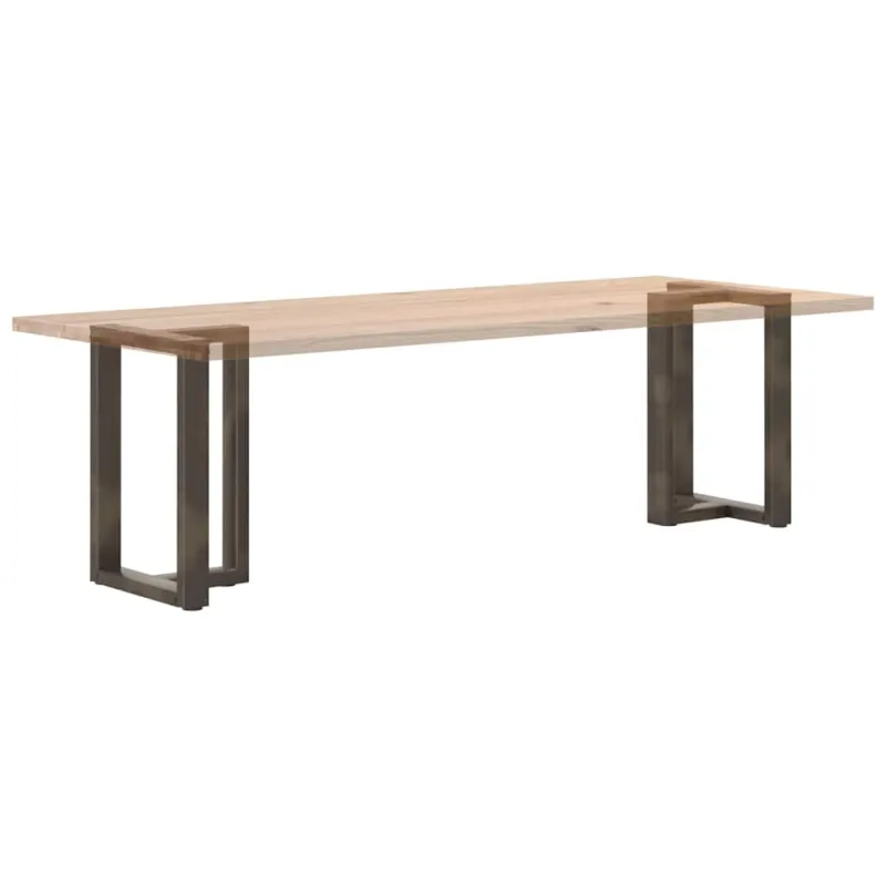 Valgomojo stalo kojelės, 2 vnt., juodos, 60x35x(72-73) cm, plienas