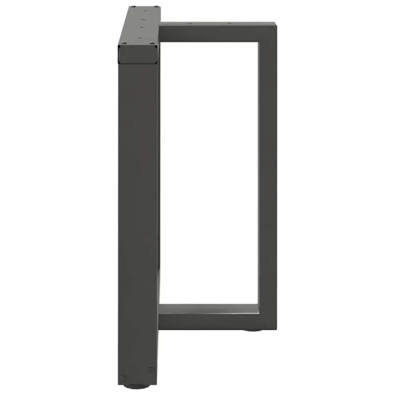 Valgomojo stalo kojos, T formos, 2 vnt., antracito spalvos, 70x35x(72-73) cm, plienas