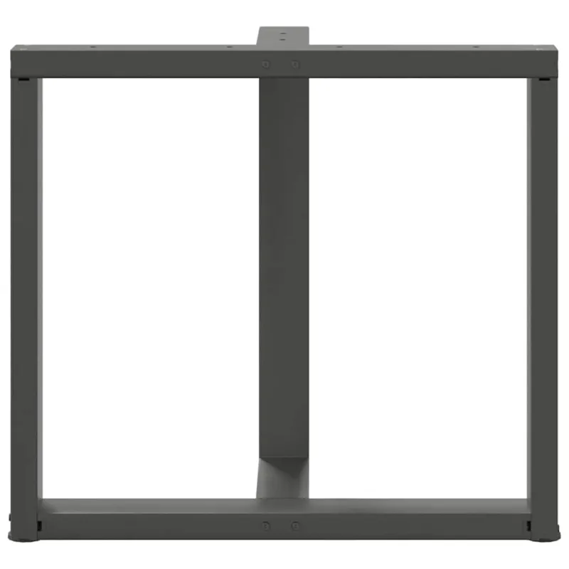 Valgomojo stalo kojos, T formos, 2 vnt., antracito spalvos, 70x35x(72-73) cm, plienas