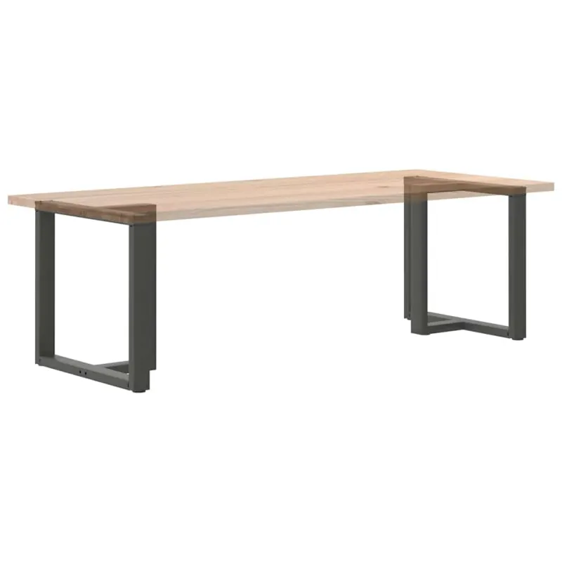 Valgomojo stalo kojos, T formos, 2 vnt., antracito spalvos, 70x35x(72-73) cm, plienas