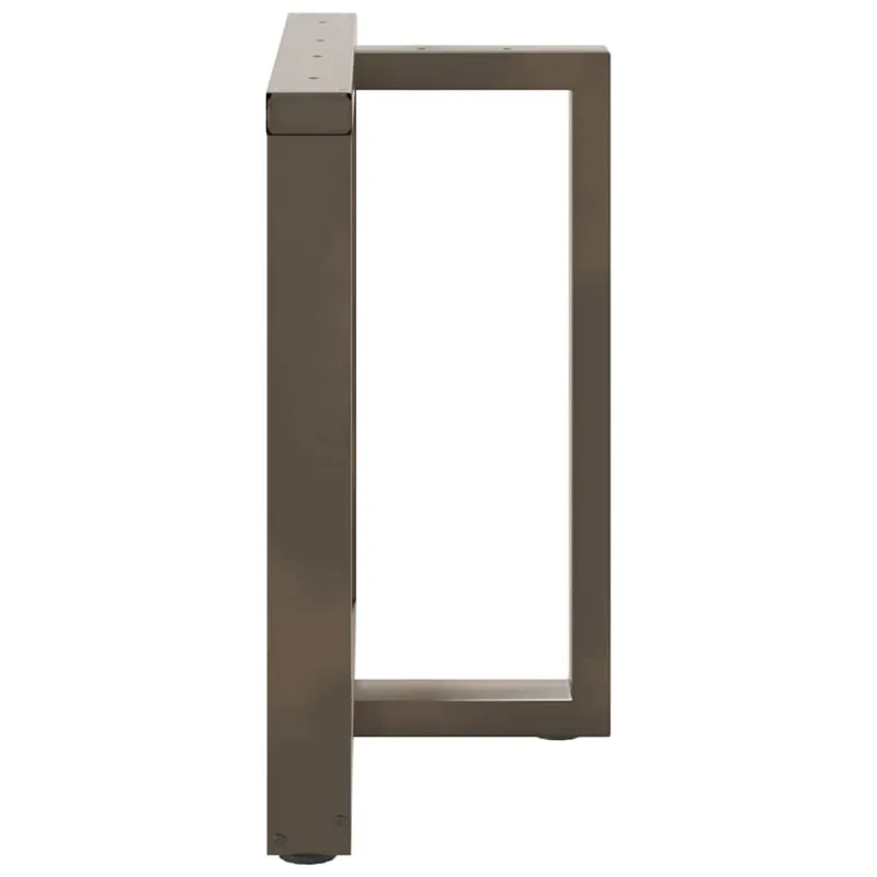 Valgomojo stalo kojelės, 2 vnt., juodos, 70x35x(72-73) cm, plienas