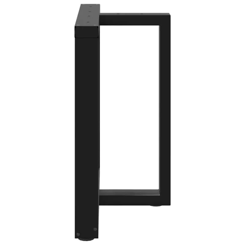 Valgomojo stalo kojelės, 2 vnt., juodos, 80x35x(72-73) cm, plienas