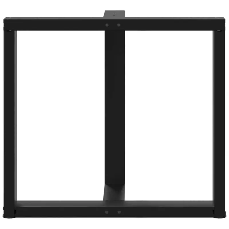 Valgomojo stalo kojelės, 2 vnt., juodos, 80x35x(72-73) cm, plienas