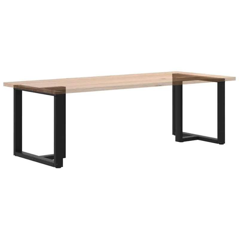 Valgomojo stalo kojelės, 2 vnt., juodos, 80x35x(72-73) cm, plienas