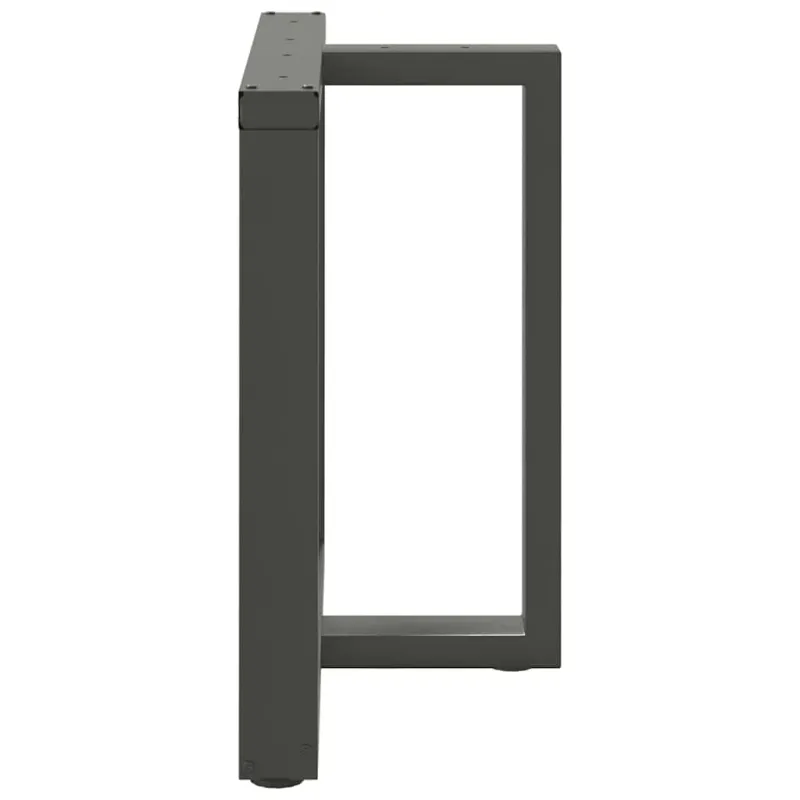 Valgomojo stalo kojos, T formos, 2 vnt., antracito spalvos, 80x35x(72-73) cm, plienas