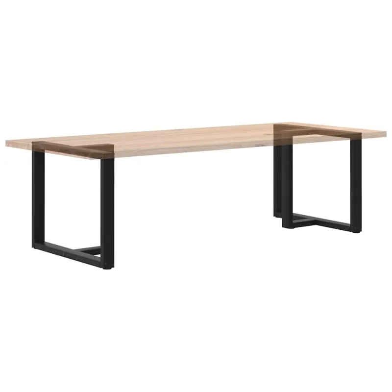 Valgomojo stalo kojelės, 2 vnt., juodos, 90x35x(72-73) cm, plienas
