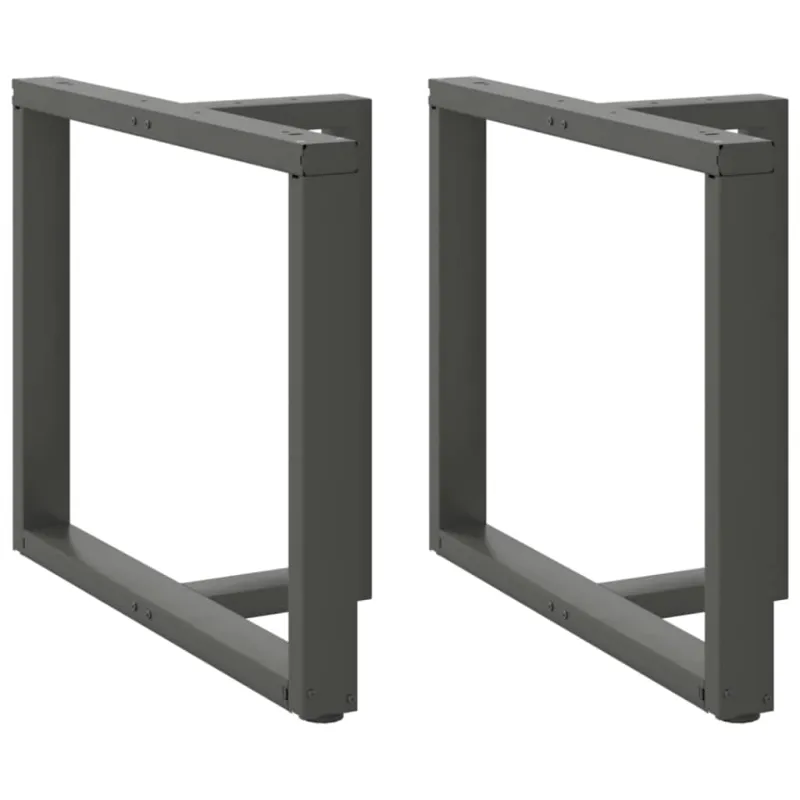 Valgomojo stalo kojos, 2 vnt., antracito spalvos, 90x35x(72-73) cm, plienas