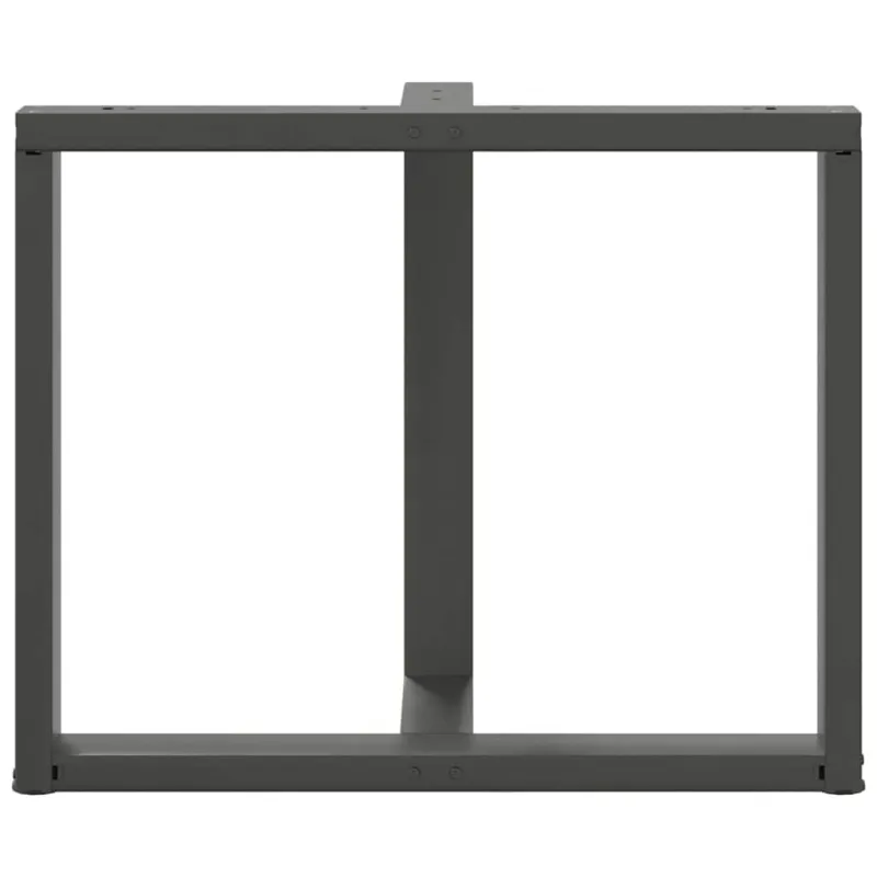 Valgomojo stalo kojos, 2 vnt., antracito spalvos, 90x35x(72-73) cm, plienas
