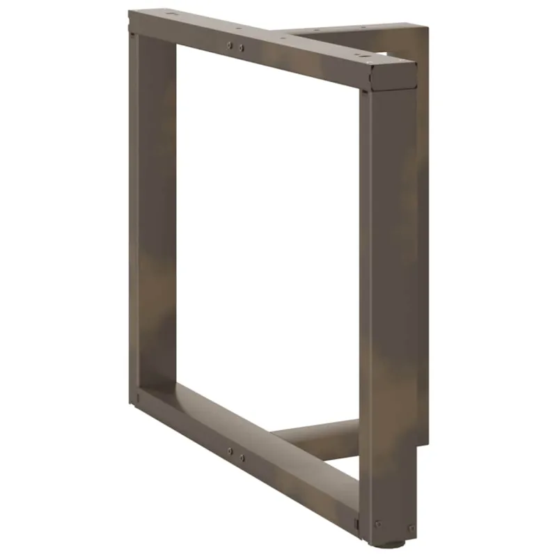 Valgomojo stalo kojelės, T formos, 2 vnt., juodos, 100x35x(72-73) cm, plienas