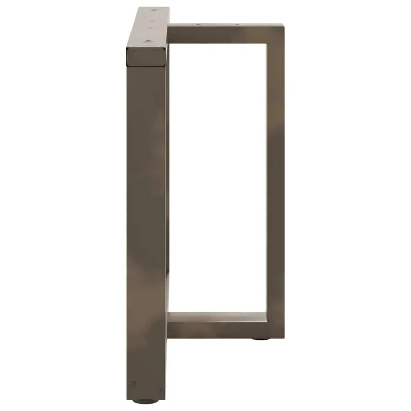 Valgomojo stalo kojelės, T formos, 2 vnt., juodos, 100x35x(72-73) cm, plienas