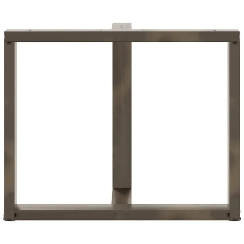 Valgomojo stalo kojelės, T formos, 2 vnt., juodos, 100x35x(72-73) cm, plienas