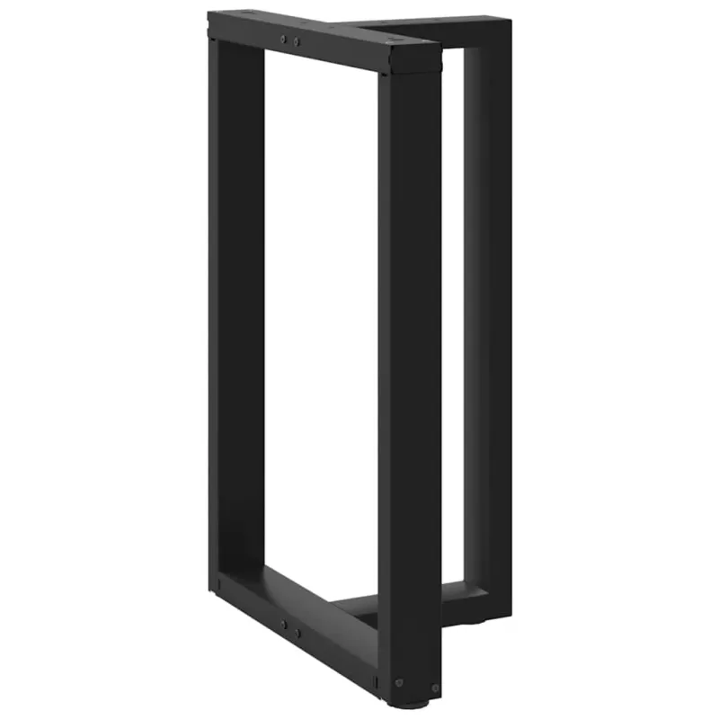 Baro stalo kojos, T formos, 2 vnt., juodos, 60x35x(90-91) cm, plienas