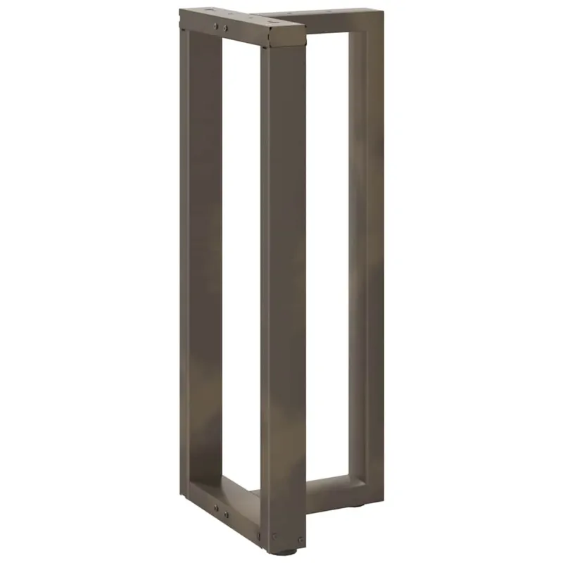 Baro stalo kojos, T formos, 2 vnt., juodos, 40x35x(100-101) cm, plienas