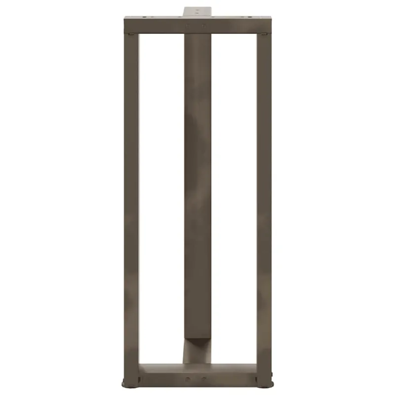 Baro stalo kojos, T formos, 2 vnt., juodos, 40x35x(100-101) cm, plienas