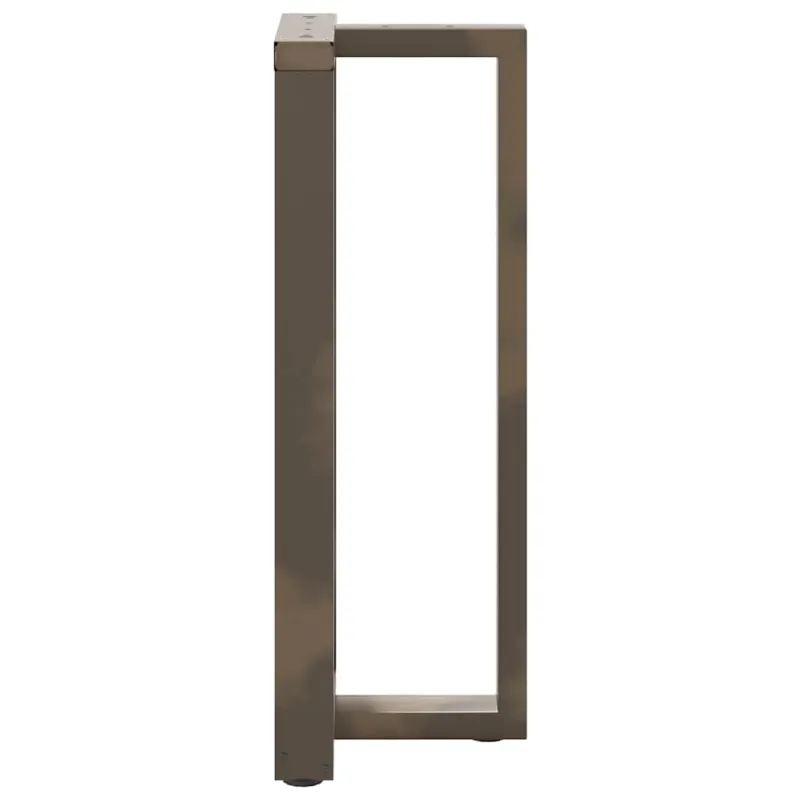 Baro stalo kojos, T formos, 2 vnt., juodos, 50x35x(100-101) cm, plienas
