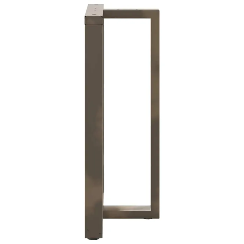 Baro stalo kojos, T formos, 2 vnt., juodos, 60x35x(100-101) cm, plienas