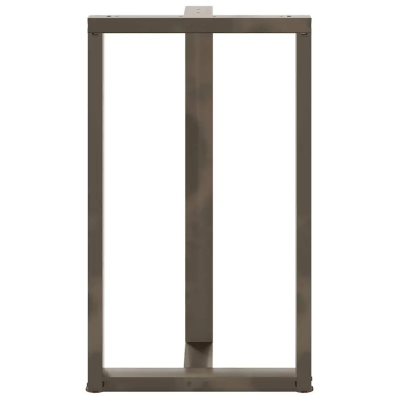 Baro stalo kojos, T formos, 2 vnt., juodos, 60x35x(100-101) cm, plienas