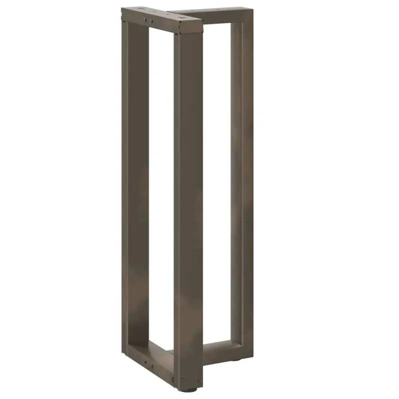 Baro stalo kojos, T formos, 2 vnt., juodos, 40x35x(110-111) cm, plienas
