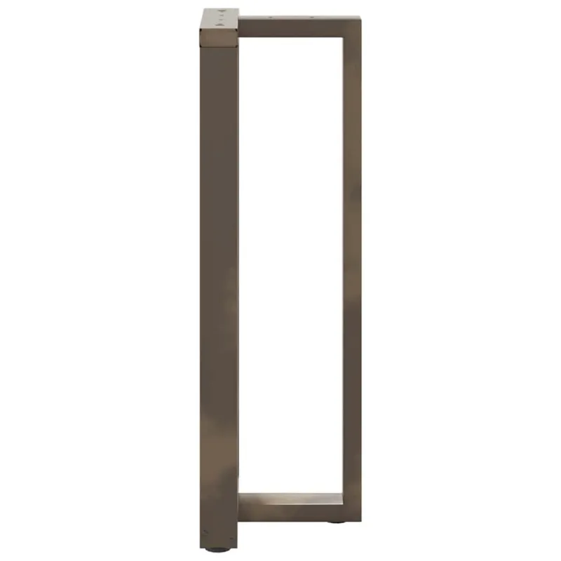 Baro stalo kojos, T formos, 2 vnt., juodos, 40x35x(110-111) cm, plienas