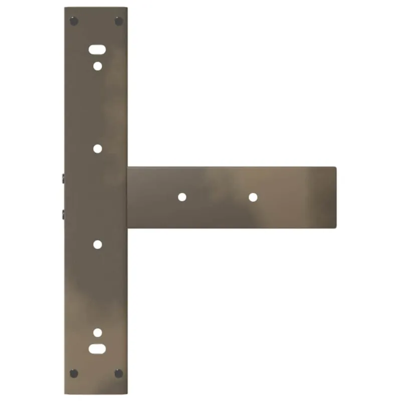 Baro stalo kojos, T formos, 2 vnt., juodos, 40x35x(110-111) cm, plienas