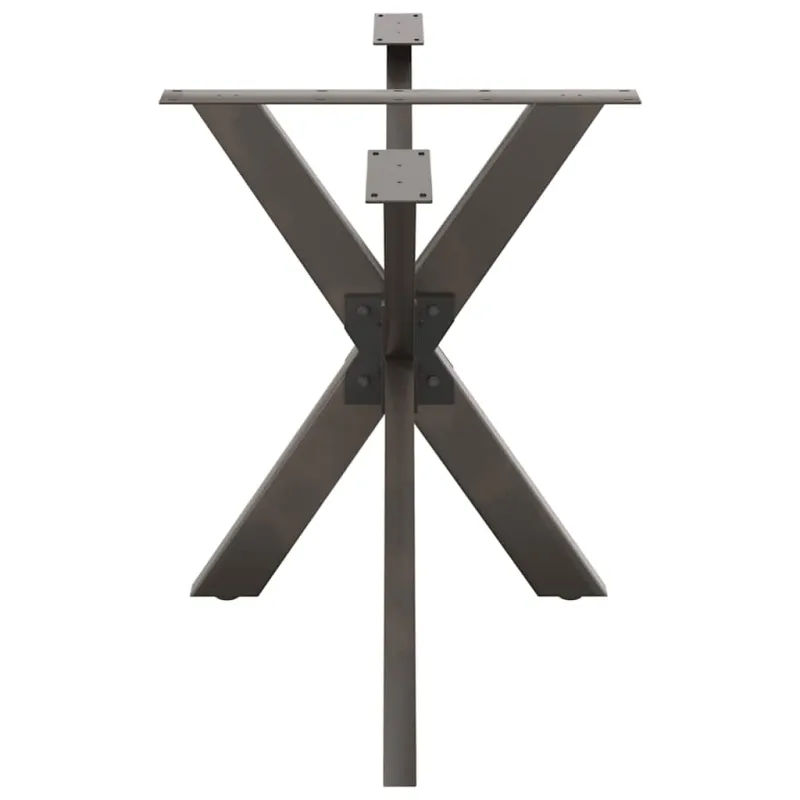 Valgomojo stalo koja, voro formos, juoda, 120x68x(72-73) cm, plienas