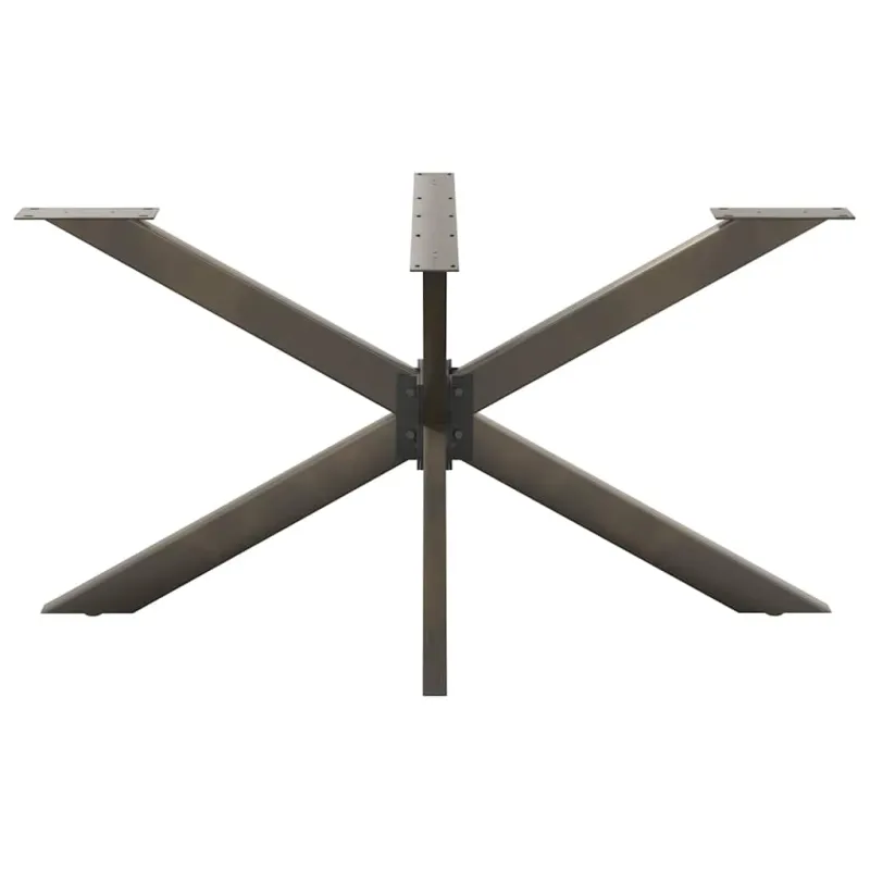 Valgomojo stalo koja, voro formos, juoda, 150x78x(72-73) cm, plienas
