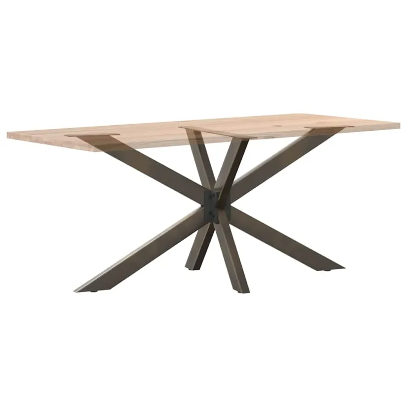 Valgomojo stalo koja, voro formos, juoda, 150x78x(72-73) cm, plienas