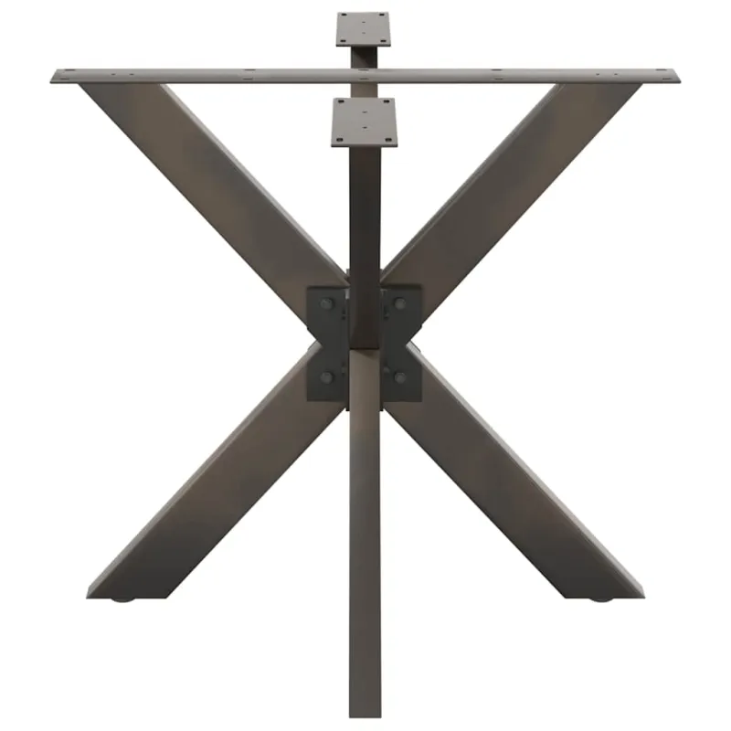 Valgomojo stalo koja, voro formos, juoda, 85x85x(72-73) cm, plienas