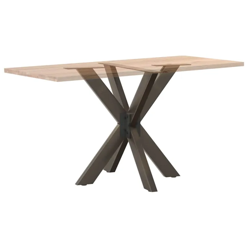 Valgomojo stalo koja, voro formos, juoda, 85x85x(72-73) cm, plienas