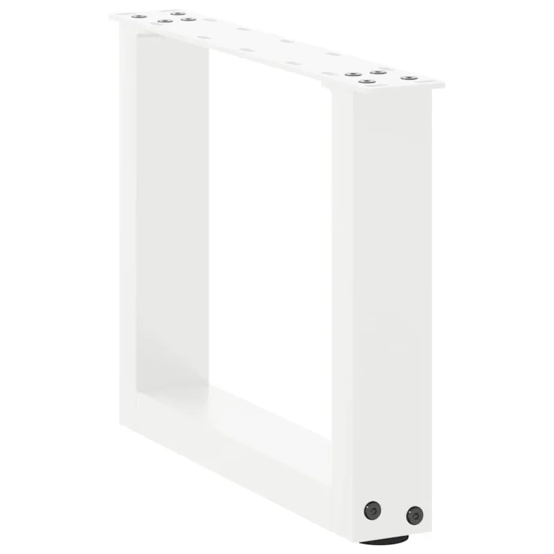 Kavos staliuko kojelės, 2 vnt., baltos, 30x(30-31) cm, plienas, U formos