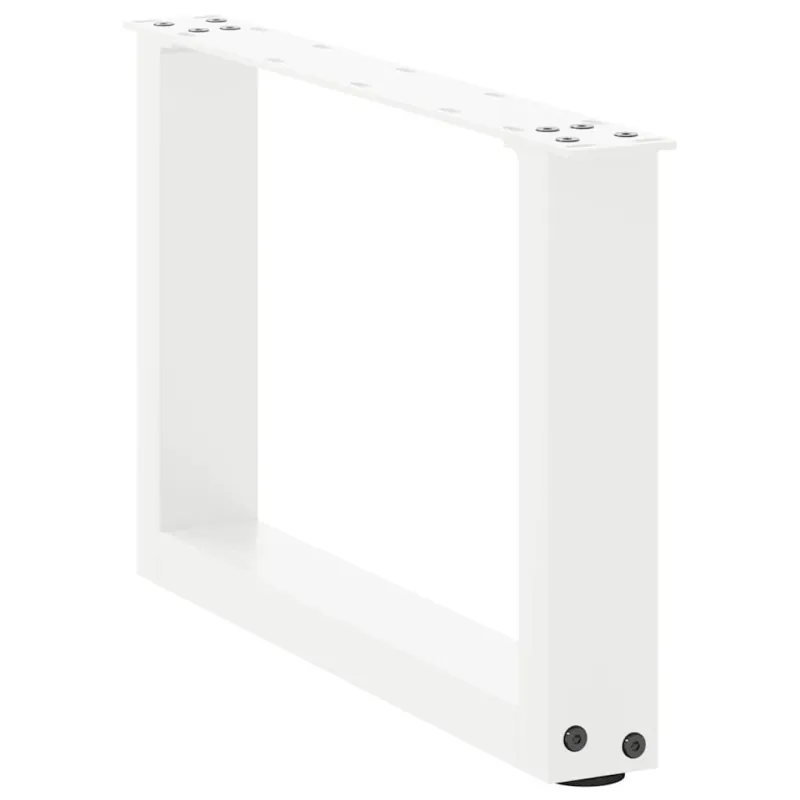 Kavos staliuko kojelės, 2 vnt., baltos, 50x(30-31) cm, plienas, U formos
