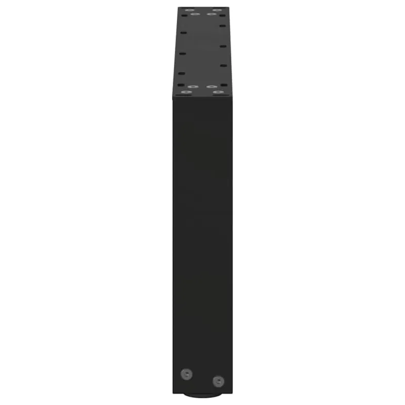 Kavos staliuko kojelės, 2 vnt., juodos, 60x(30-31) cm, plienas, U formos