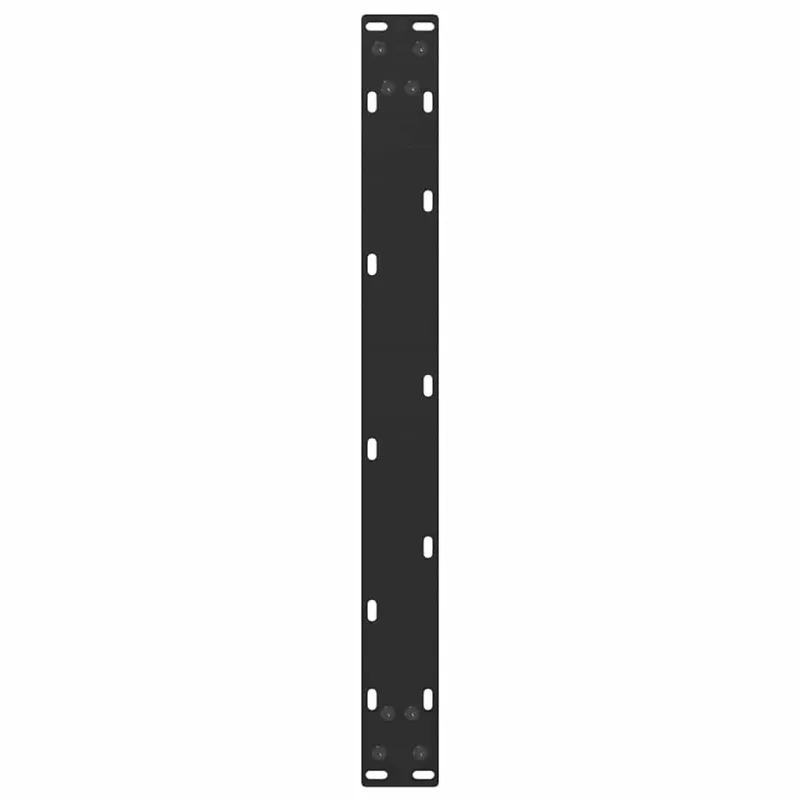 Kavos staliuko kojelės, 2 vnt., juodos, 60x(30-31) cm, plienas, U formos