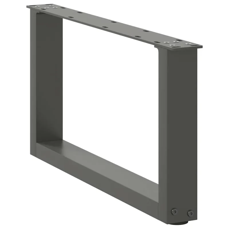 Kavos staliuko kojelės, 2 vnt., antracito spalvos, 60x(30-31) cm, plienas