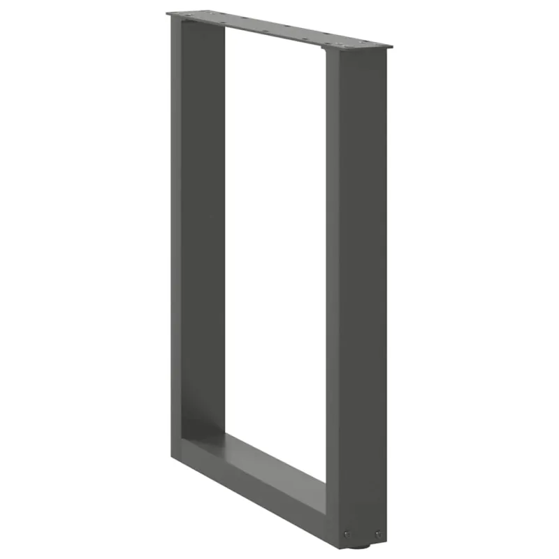 Valgomojo stalo kojos, 3 vnt., antracito spalvos, 70x(72-73) cm, plienas, U formos