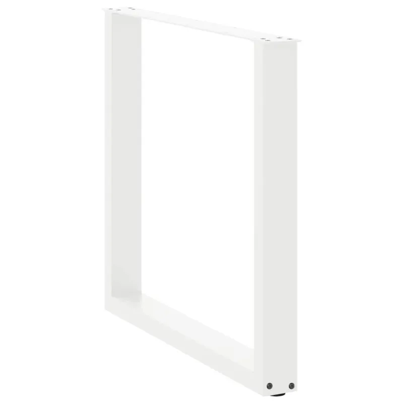 Valgomojo stalo kojelės, 3 vnt., baltos, 80x(72-73) cm, plienas, U formos