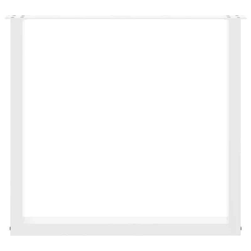 Valgomojo stalo kojelės, 3 vnt., baltos, 90x(72-73) cm, plienas, U formos